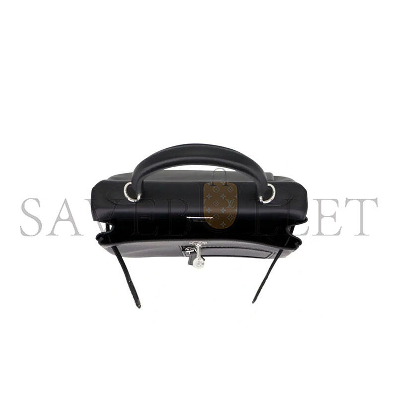 HERMÈS MASTER KELLY COLORMATIC 25 CM BLACK SWIFT LEATHER WITH PALLADIUM HARDWARE (25*19.5*10cm)